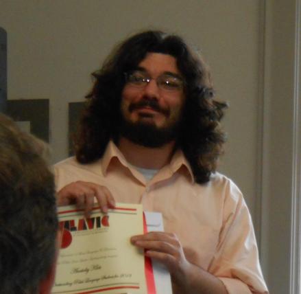 Anatoliy Klots awarded this year's best Polish language student.