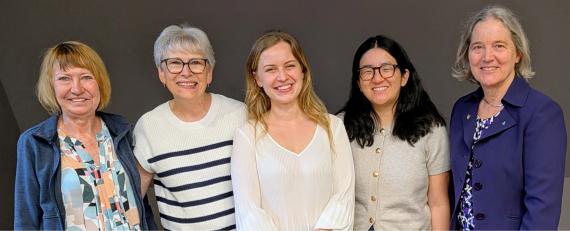 Prof. K. Dziwirek, K. Untersteiner, Paulina Pergoł-Metko, Sarah McKiddy; Prof. B. Belza 