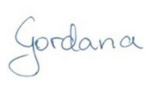 Gordana Crnkovic signature