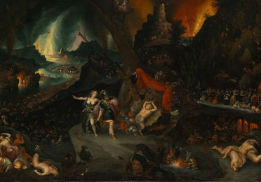 Artistic depiction of hell