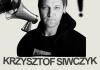 Image of poet Krzysztof Siwczyk with megaphone and exclamation point. Title: Prof. Florczyk and Prof. Jezyk Present An Evening with Krzysztof Siwczyk Details: Monday, Feb. 24 CMU 120 6 - 7:30pm. Event description, Slavic department logo.