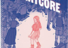 Cover of Štěpánka Jislová's "Heartcore," depicting a girl drawn in pink surrounded by a crowd of people drawn in blue.