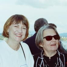 Kat Dziwirek with Agnieszka Holland