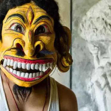 Smiling mask